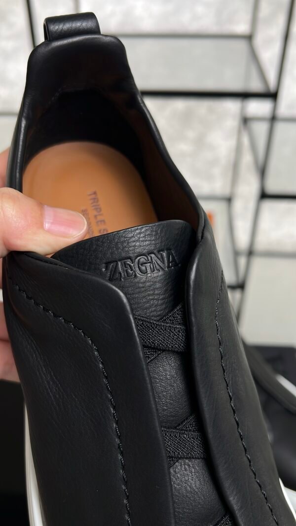Zegna Triple Stitch Sneakers Men Black