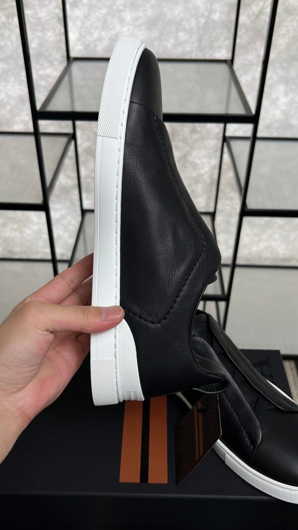 Zegna Triple Stitch Sneakers Men Black