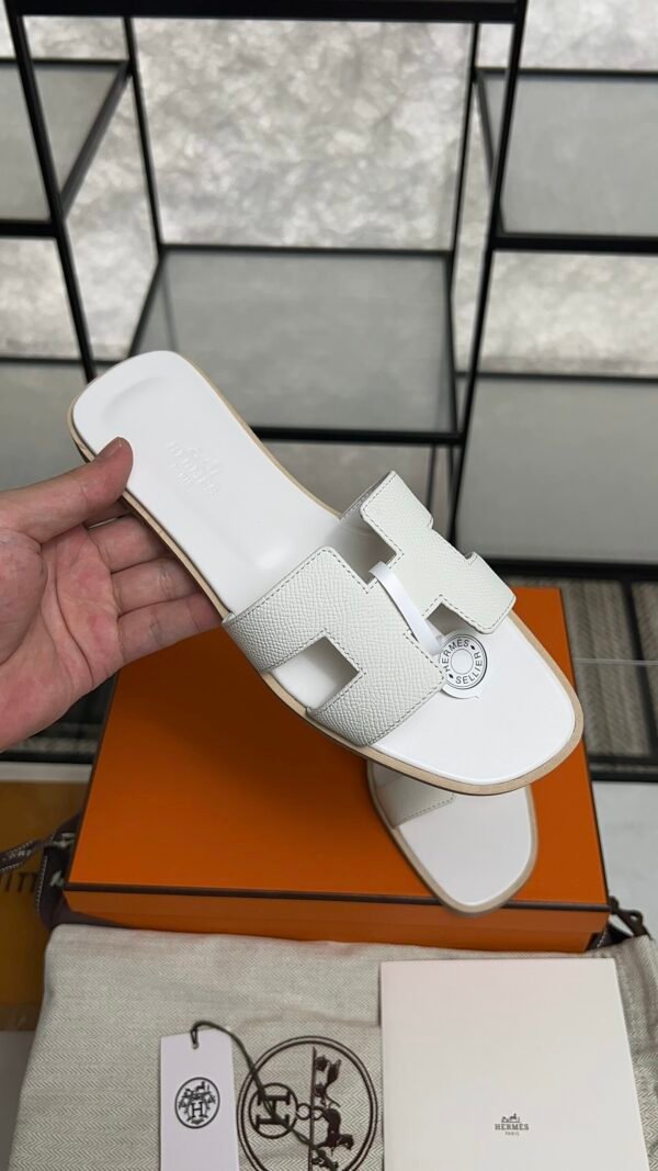 hermes oran sandlas White Epsom