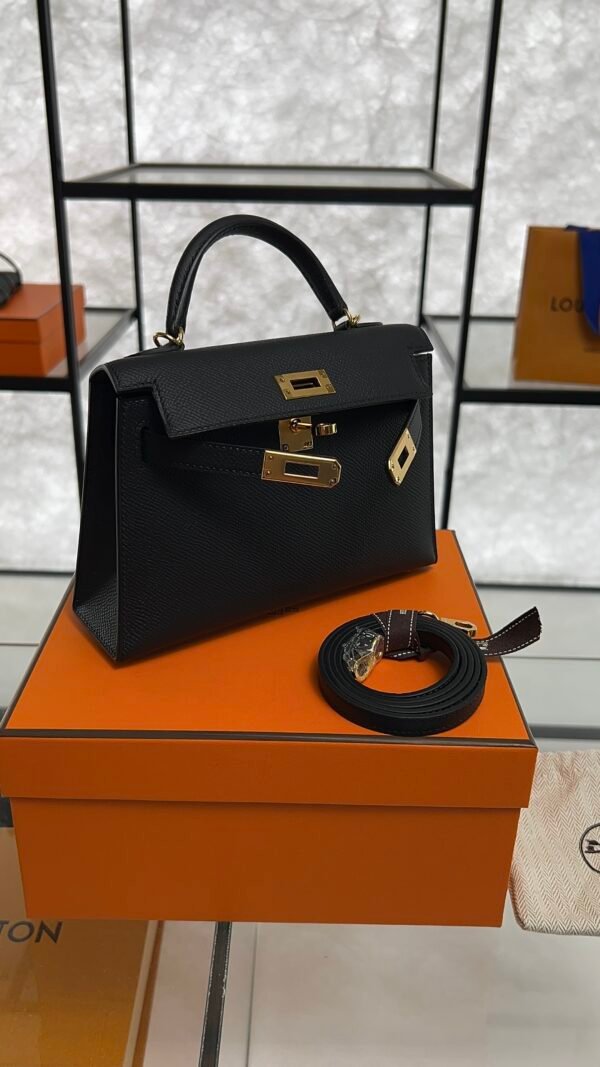 Hermès Mini Kelly 20 black Epsom