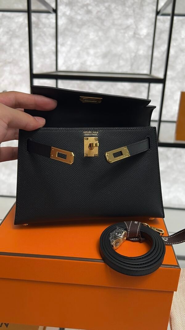 Hermès Mini Kelly 20 black Epsom