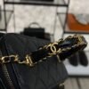 CHANEL Long Vanity with chain Grained Calfskin, Black