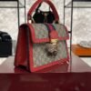 Gucci GG Supreme Monogram Small Queen Margaret Top Handle Bag Red
