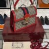 Gucci GG Supreme Monogram Small Queen Margaret Top Handle Bag Red