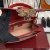 Gucci GG Supreme Monogram Small Queen Margaret Top Handle Bag Red