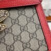 Gucci GG Supreme Monogram Small Queen Margaret Top Handle Bag Red