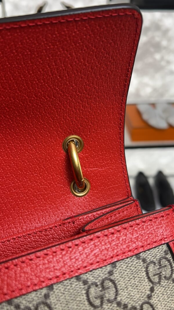 Gucci GG Supreme Monogram Small Queen Margaret Top Handle Bag Red