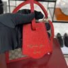 Gucci GG Supreme Monogram Small Queen Margaret Top Handle Bag Red