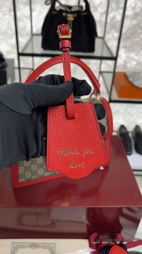 Gucci GG Supreme Monogram Small Queen Margaret Top Handle Bag Red