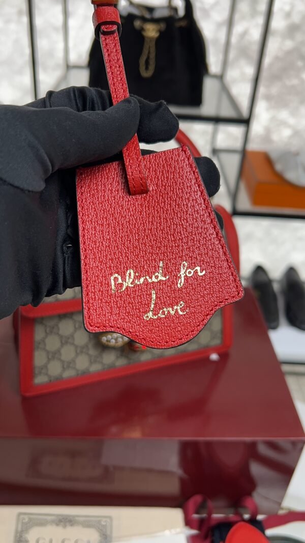 Gucci GG Supreme Monogram Small Queen Margaret Top Handle Bag Red