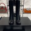 CHANEL High boots – Suede calfskin & lambskin, black