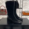 CHANEL High boots – Suede calfskin & lambskin, black