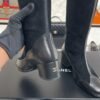 CHANEL High boots – Suede calfskin & lambskin, black
