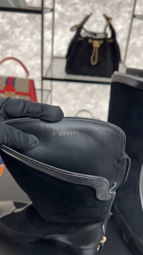 CHANEL High boots – Suede calfskin & lambskin, black