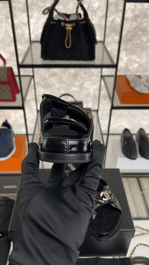 Chanel Black Dad Sandals