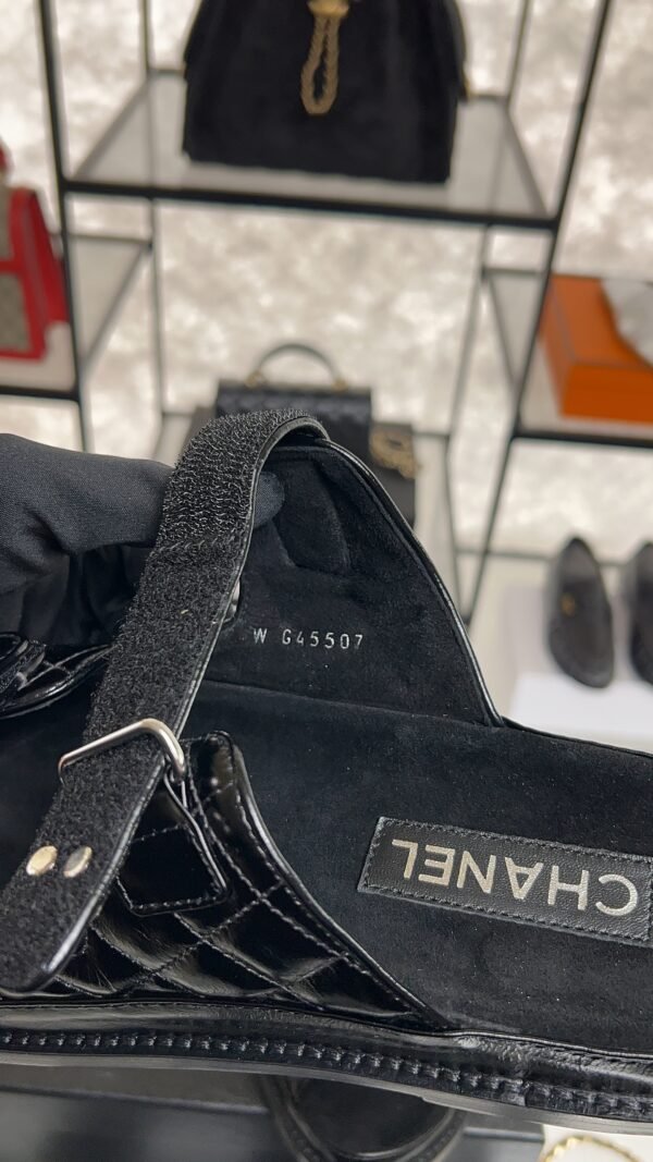 Chanel Black Dad Sandals