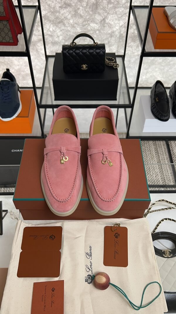 Loro Piana Summer Charms Walk Loafer Pink
