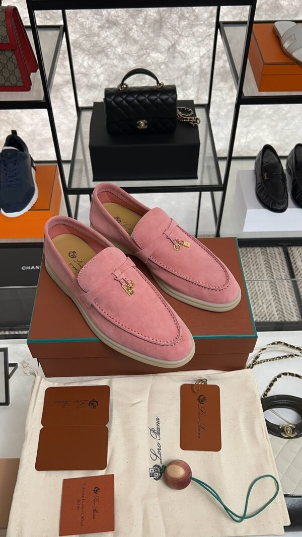 Loro Piana Summer Charms Walk Loafer Pink