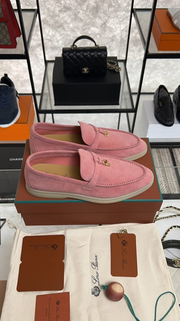Loro Piana Summer Charms Walk Loafer Pink