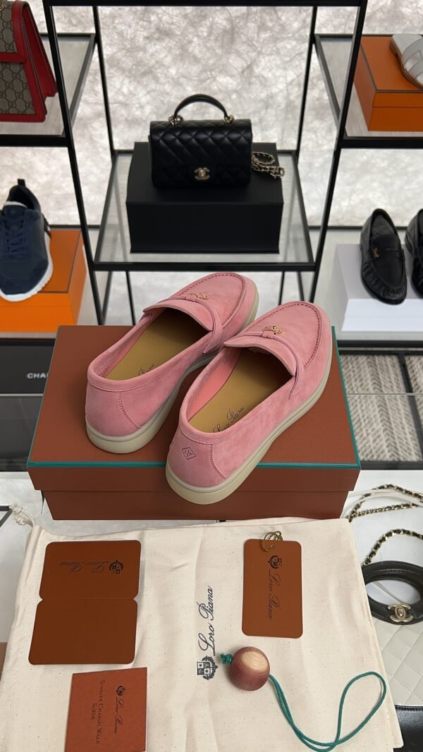 Loro Piana Summer Charms Walk Loafer Pink