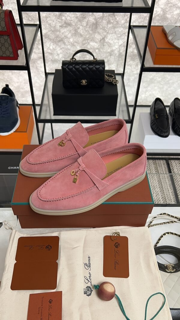 Loro Piana Summer Charms Walk Loafer Pink