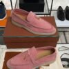 Loro Piana Summer Charms Walk Loafer Pink