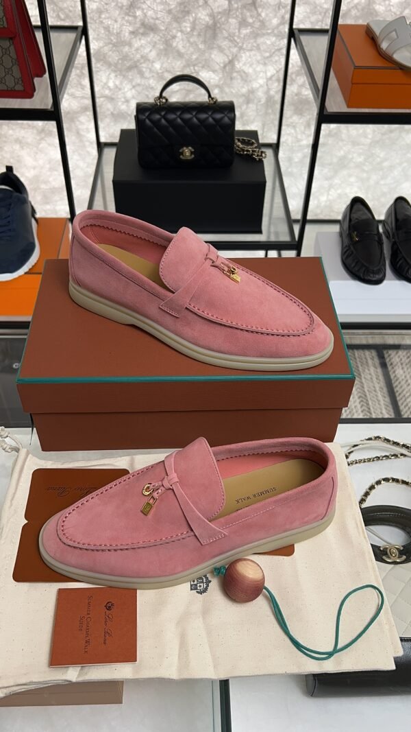Loro Piana Summer Charms Walk Loafer Pink