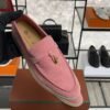 Loro Piana Summer Charms Walk Loafer Pink