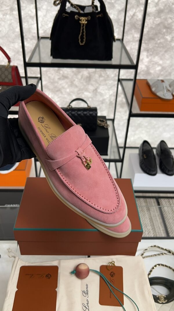 Loro Piana Summer Charms Walk Loafer Pink