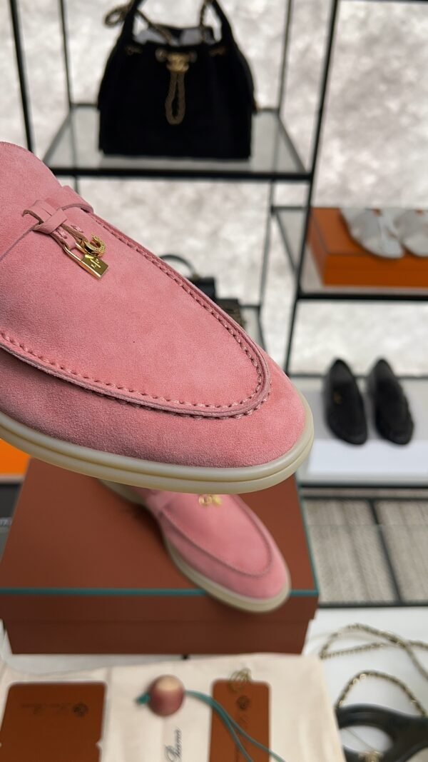 Loro Piana Summer Charms Walk Loafer Pink