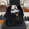 Chanel Small 25 Handbag Black Suede Quilted