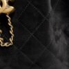 Chanel Small 25 Handbag Black Suede Quilted