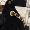 Chanel Small 25 Handbag Black Suede Quilted