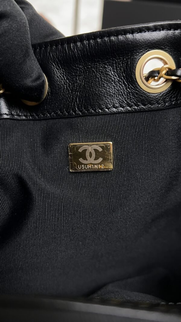Chanel Small 25 Handbag Black Suede Quilted