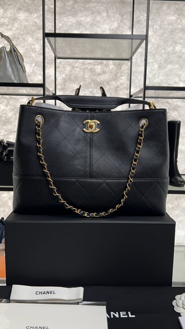 Chanel 2024/25 Métiers d’art Shopping Bag Black