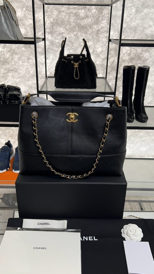 Chanel 2024/25 Métiers d’art Shopping Bag Black