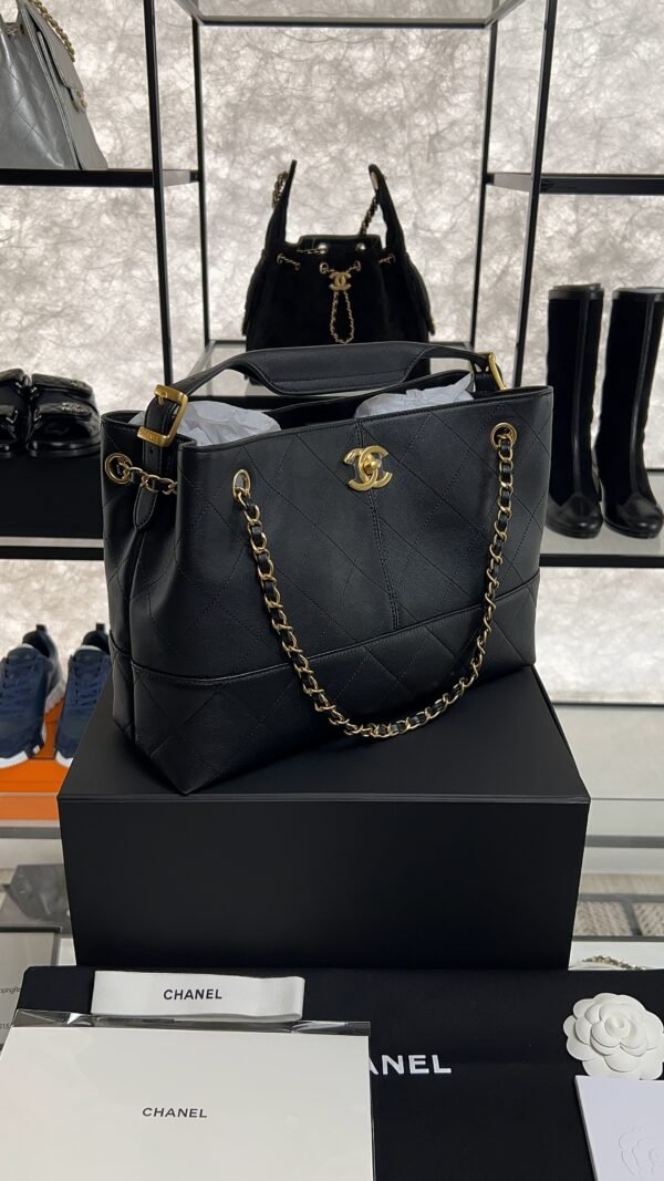 Chanel 2024/25 Métiers d’art Shopping Bag Black