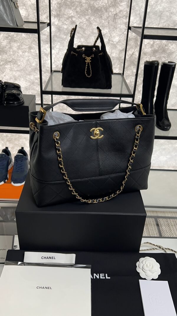 Chanel 2024/25 Métiers d’art Shopping Bag Black