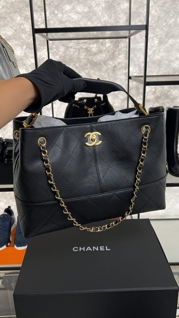 Chanel 2024/25 Métiers d’art Shopping Bag Black