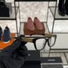 Chanel Cat Eye Eyeglasses Frame: Acetate & Chain, Dark Tortoise