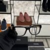 Chanel Cat Eye Eyeglasses Frame: Acetate & Chain, Dark Tortoise