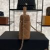 Chanel Top Handle Long Vanity Dark Brown Caviar Light Gold
