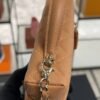 Chanel Top Handle Long Vanity Dark Brown Caviar Light Gold