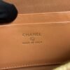 Chanel Top Handle Long Vanity Dark Brown Caviar Light Gold