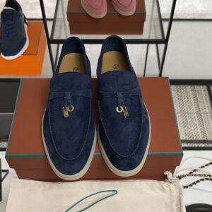 Loro Piana Summer Charms Walk Loafer Argo Blue Melange (W948)