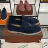 Loro Piana Summer Charms Walk Loafer Argo Blue Melange (W948)