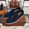 Loro Piana Summer Charms Walk Loafer Argo Blue Melange (W948)