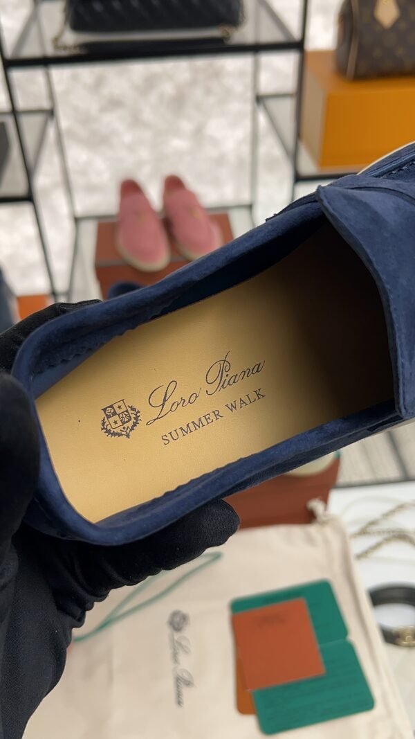 Loro Piana Summer Charms Walk Loafer Argo Blue Melange (W948)