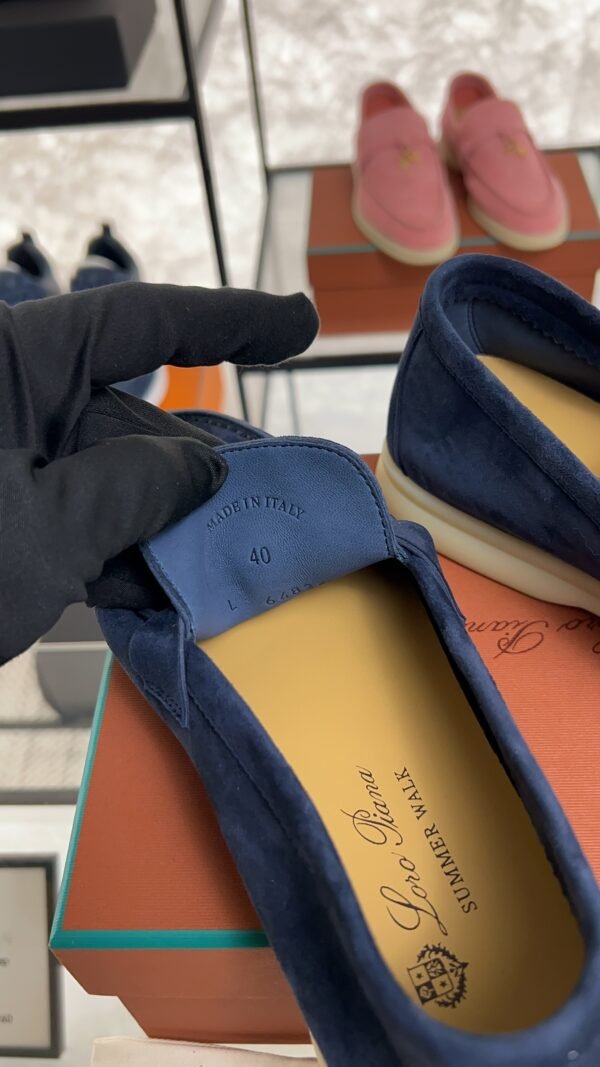 Loro Piana Summer Charms Walk Loafer Argo Blue Melange (W948)