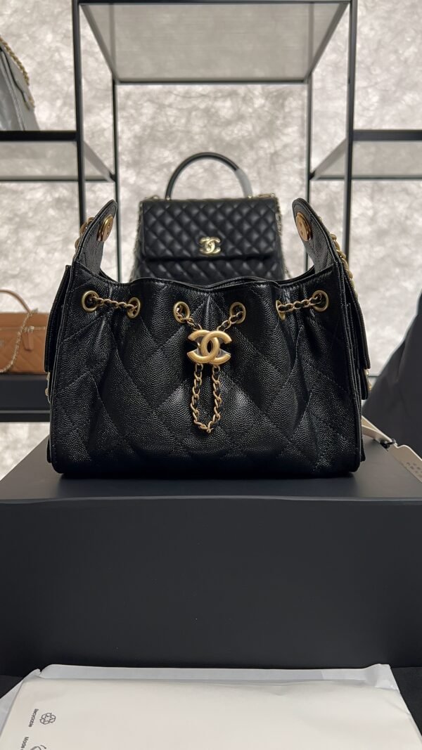 Chanel Caviar Quilted Mini 25 Handbag black